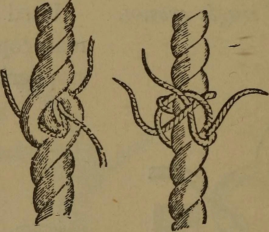 An illustration from Young sailor's assistant in practical seamanship including the rules of the road; directions for resuscitating the apparently drowned, etc., etc., together with the salutes ... naval signal flags, Very's lights, and the international code of signals, 1893, leaf 123