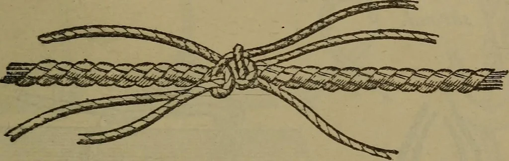 An illustration from Young sailor's assistant in practical seamanship including the rules of the road; directions for resuscitating the apparently drowned, etc., etc., together with the salutes ... naval signal flags, Very's lights, and the international code of signals, 1893, leaf 124