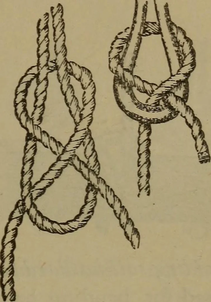 An illustration from Young sailor's assistant in practical seamanship including the rules of the road; directions for resuscitating the apparently drowned, etc., etc., together with the salutes ... naval signal flags, Very's lights, and the international code of signals, 1893, leaf 128