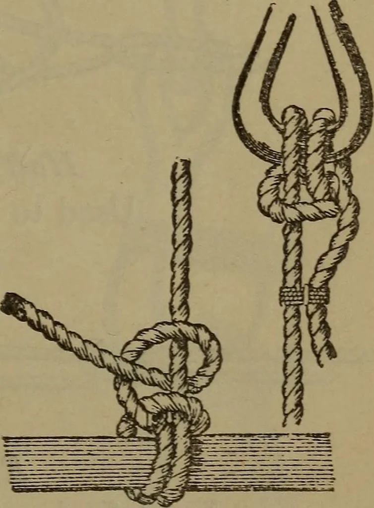 An illustration from Young sailor's assistant in practical seamanship including the rules of the road; directions for resuscitating the apparently drowned, etc., etc., together with the salutes ... naval signal flags, Very's lights, and the international code of signals, 1893, leaf 128