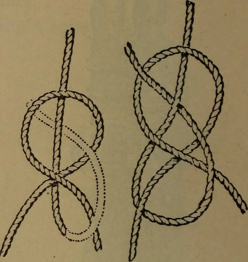 An illustration from Young sailor's assistant in practical seamanship including the rules of the road; directions for resuscitating the apparently drowned, etc., etc., together with the salutes ... naval signal flags, Very's lights, and the international code of signals, 1893, leaf 129