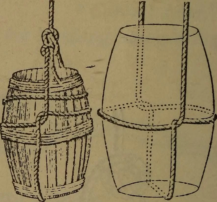 An illustration from Young sailor's assistant in practical seamanship including the rules of the road; directions for resuscitating the apparently drowned, etc., etc., together with the salutes ... naval signal flags, Very's lights, and the international code of signals, 1893, leaf 131