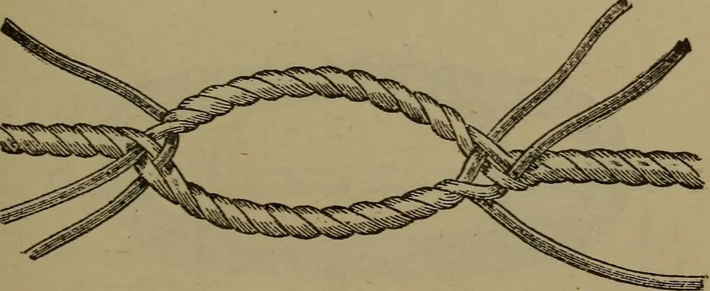 An illustration from Young sailor's assistant in practical seamanship including the rules of the road; directions for resuscitating the apparently drowned, etc., etc., together with the salutes ... naval signal flags, Very's lights, and the international code of signals, 1893, leaf 134