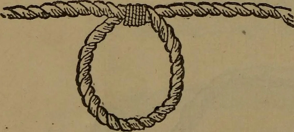 An illustration from Young sailor's assistant in practical seamanship including the rules of the road; directions for resuscitating the apparently drowned, etc., etc., together with the salutes ... naval signal flags, Very's lights, and the international code of signals, 1893, leaf 137