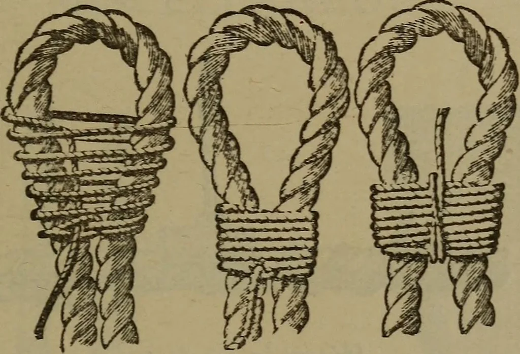 An illustration from Young sailor's assistant in practical seamanship including the rules of the road; directions for resuscitating the apparently drowned, etc., etc., together with the salutes ... naval signal flags, Very's lights, and the international code of signals, 1893, leaf 138