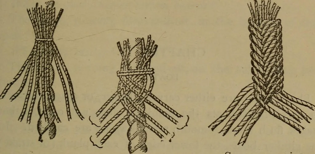 An illustration from Young sailor's assistant in practical seamanship including the rules of the road; directions for resuscitating the apparently drowned, etc., etc., together with the salutes ... naval signal flags, Very's lights, and the international code of signals, 1893, leaf 142