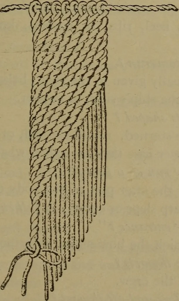 An illustration from Young sailor's assistant in practical seamanship including the rules of the road; directions for resuscitating the apparently drowned, etc., etc., together with the salutes ... naval signal flags, Very's lights, and the international code of signals, 1893, leaf 142