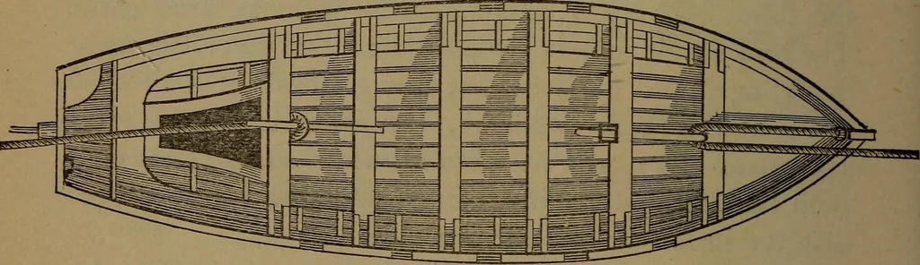 An illustration from Young sailor's assistant in practical seamanship including the rules of the road; directions for resuscitating the apparently drowned, etc., etc., together with the salutes ... naval signal flags, Very's lights, and the international code of signals, 1893, leaf 157