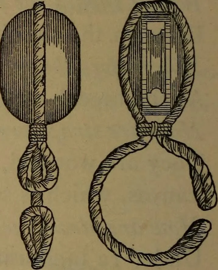 An illustration from Young sailor's assistant in practical seamanship including the rules of the road; directions for resuscitating the apparently drowned, etc., etc., together with the salutes ... naval signal flags, Very's lights, and the international code of signals, 1893, leaf 183