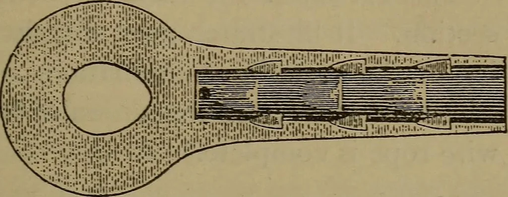 An illustration from Young sailor's assistant in practical seamanship including the rules of the road; directions for resuscitating the apparently drowned, etc., etc., together with the salutes ... naval signal flags, Very's lights, and the international code of signals, 1893, leaf 248