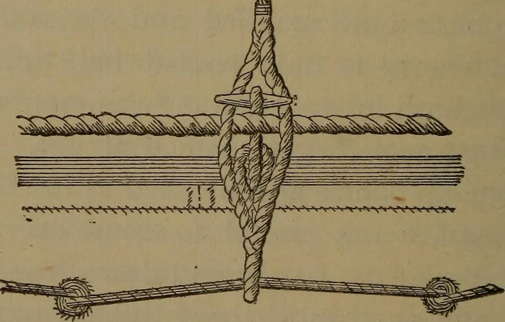 An illustration from Young sailor's assistant in practical seamanship including the rules of the road; directions for resuscitating the apparently drowned, etc., etc., together with the salutes ... naval signal flags, Very's lights, and the international code of signals, 1893, leaf 333