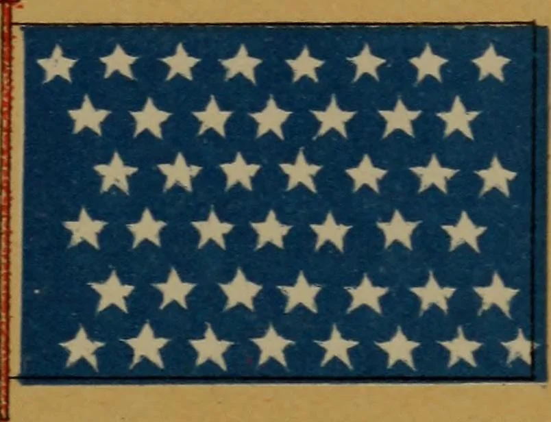 An illustration from Young sailor's assistant in practical seamanship including the rules of the road; directions for resuscitating the apparently drowned, etc., etc., together with the salutes ... naval signal flags, Very's lights, and the international code of signals, 1893, leaf 42