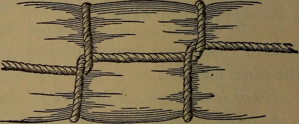 An illustration from Young sailor's assistant in practical seamanship including the rules of the road; directions for resuscitating the apparently drowned, etc., etc., together with the salutes ... naval signal flags, Very's lights, and the international code of signals, 1893, leaf 59
