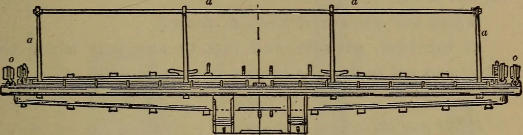 An illustration from Young sailor's assistant in practical seamanship including the rules of the road; directions for resuscitating the apparently drowned, etc., etc., together with the salutes ... naval signal flags, Very's lights, and the international code of signals, 1893, leaf 98