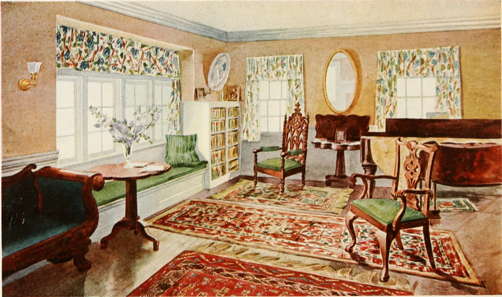 An illustration from Your home and its decoration; a series of practical suggestions for the painting, decorating, and furnishing of the home, comp. .., 1910, leaf 111