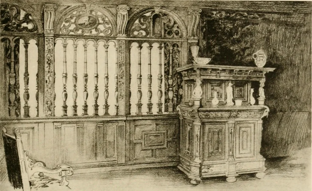 An illustration from Your home and its decoration; a series of practical suggestions for the painting, decorating, and furnishing of the home, comp. .., 1910, leaf 132