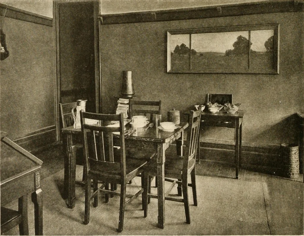 An illustration from Your home and its decoration; a series of practical suggestions for the painting, decorating, and furnishing of the home, comp. .., 1910, leaf 135