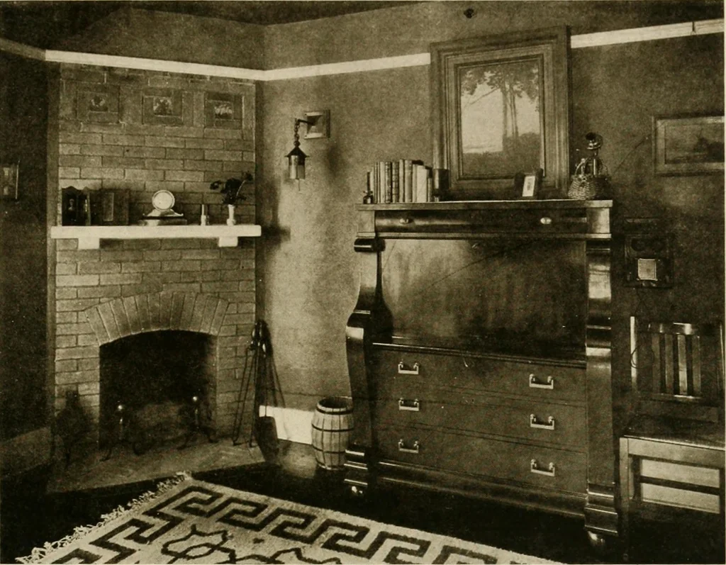 An illustration from Your home and its decoration; a series of practical suggestions for the painting, decorating, and furnishing of the home, comp. .., 1910, leaf 176