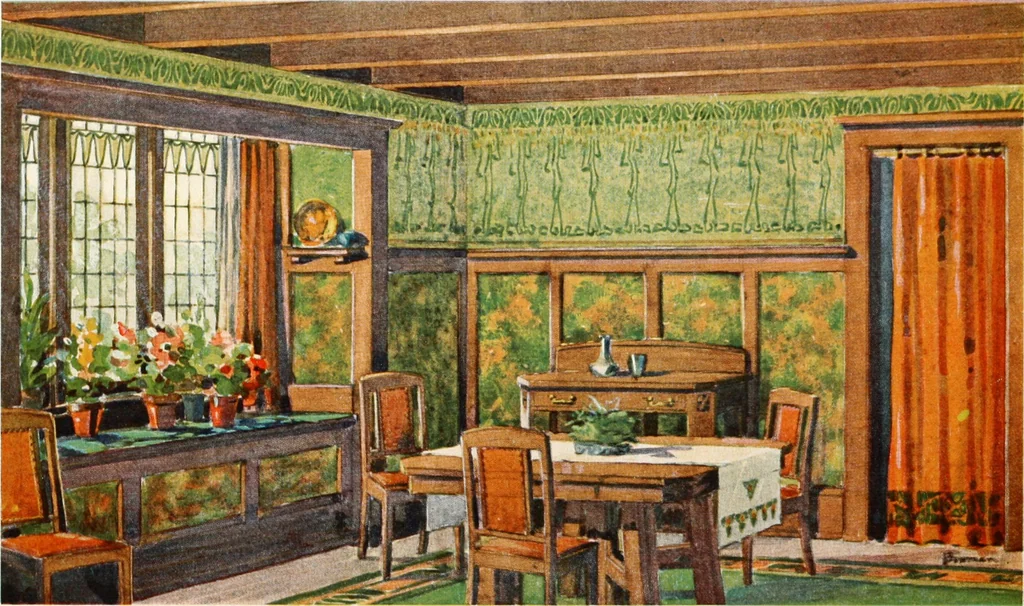 An illustration from Your home and its decoration; a series of practical suggestions for the painting, decorating, and furnishing of the home, comp. .., 1910, leaf 189