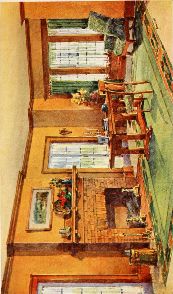 An illustration from Your home and its decoration; a series of practical suggestions for the painting, decorating, and furnishing of the home, comp. .., 1910, leaf 35