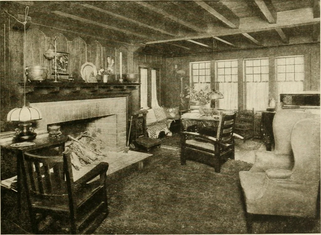 An illustration from Your home and its decoration; a series of practical suggestions for the painting, decorating, and furnishing of the home, comp. .., 1910, leaf 48