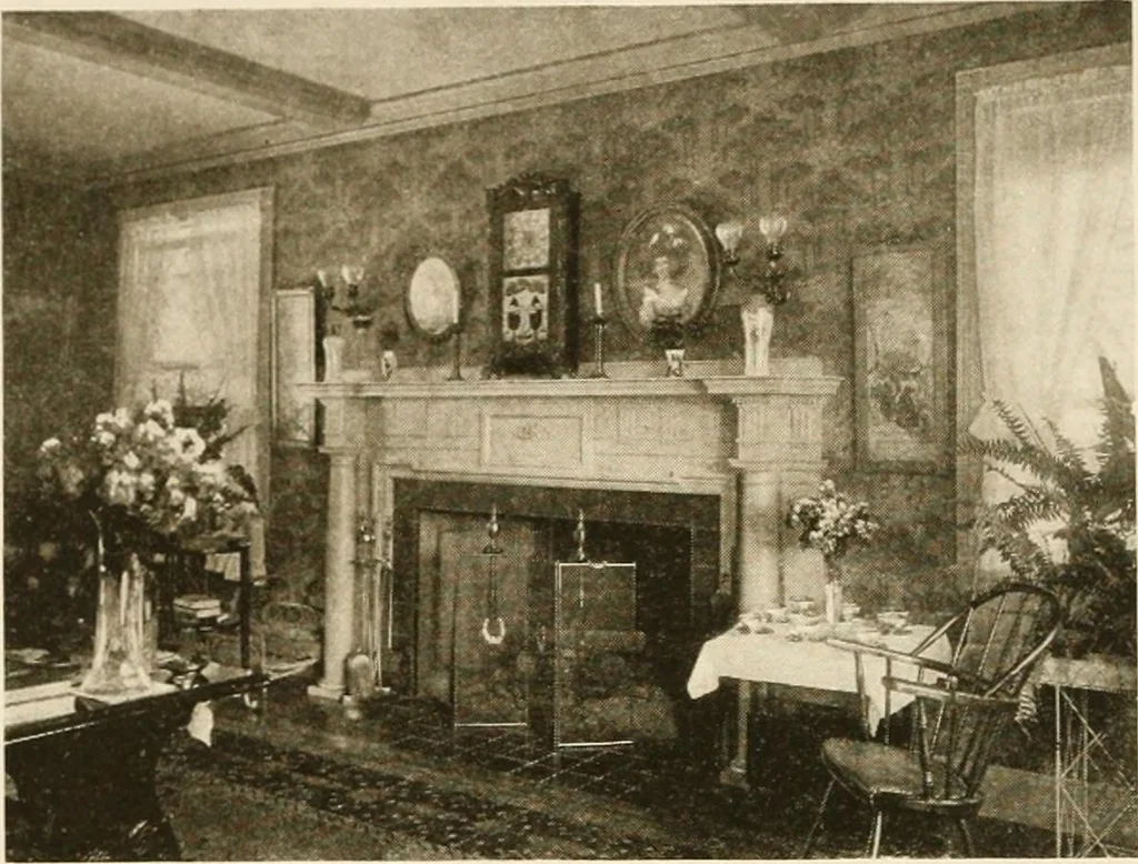 An illustration from Your home and its decoration; a series of practical suggestions for the painting, decorating, and furnishing of the home, comp. .., 1910, leaf 53