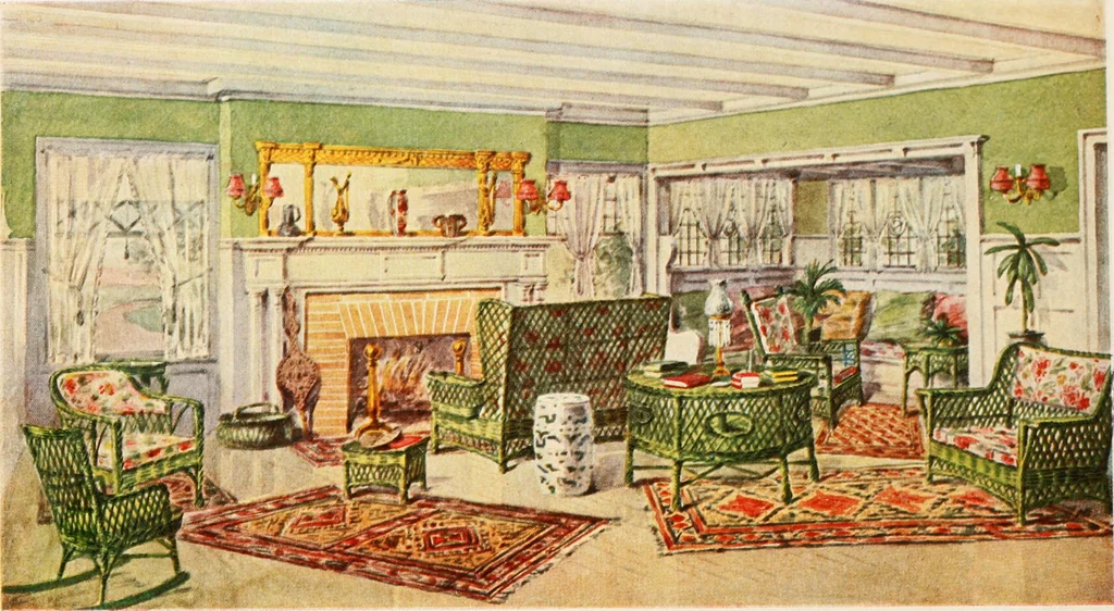 An illustration from Your home and its decoration; a series of practical suggestions for the painting, decorating, and furnishing of the home, comp. .., 1910, leaf 55