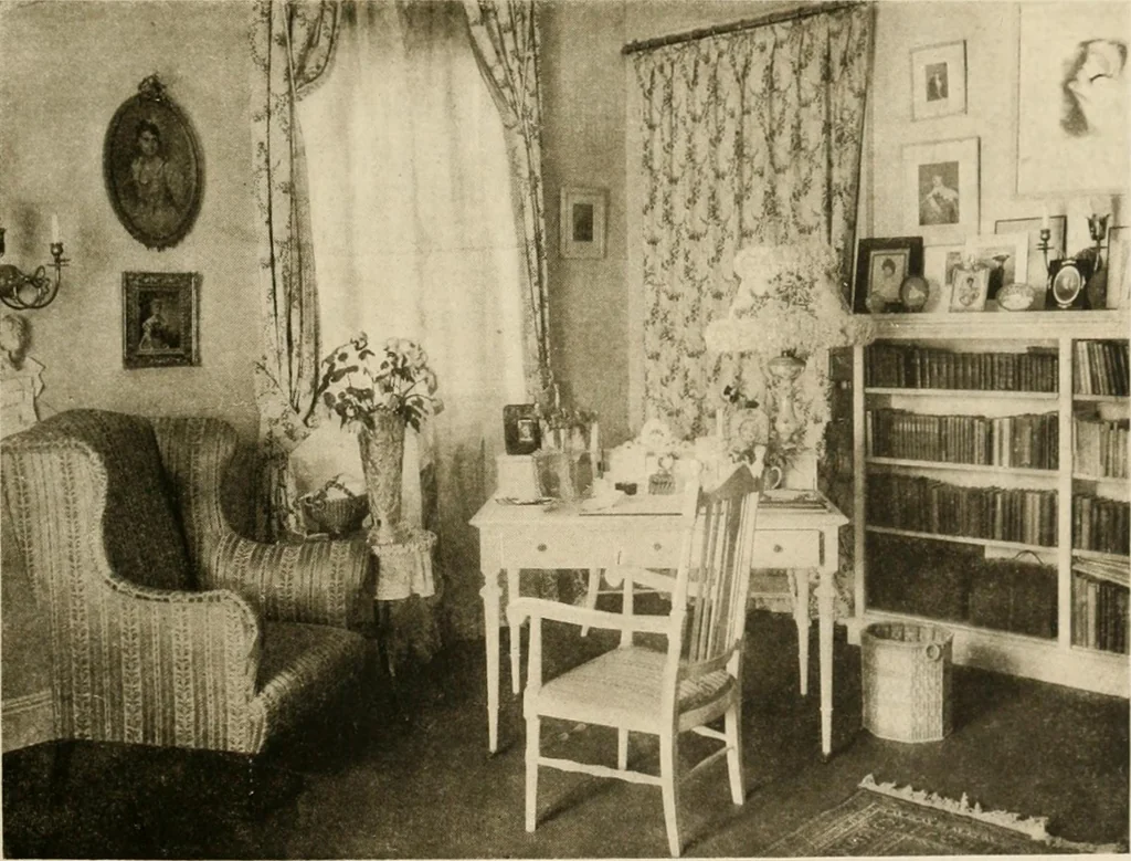 An illustration from Your home and its decoration; a series of practical suggestions for the painting, decorating, and furnishing of the home, comp. .., 1910, leaf 58