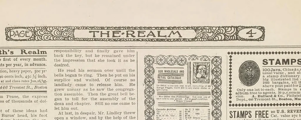An illustration from The Youth's realm, 1906, leaf 4