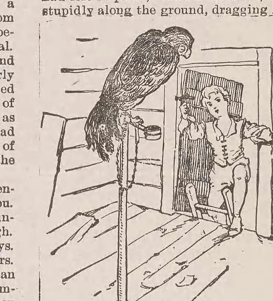An illustration from The Youth's realm, 1906, leaf 9