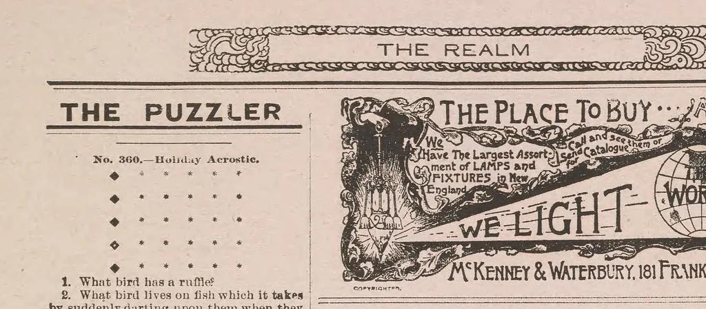An illustration from The Youth's realm, 1906, leaf 9