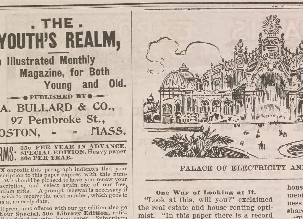 An illustration from The Youth's realm, 1906, leaf 6