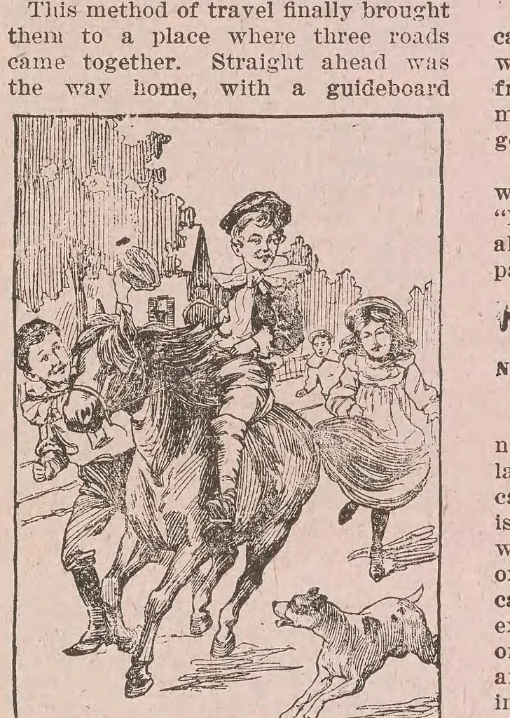 An illustration from The Youth's realm, 1906, leaf 5