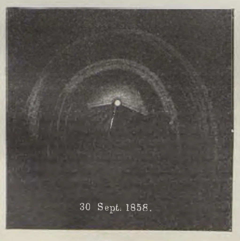 An illustration from Z říše hvězd, 1896, leaf 586