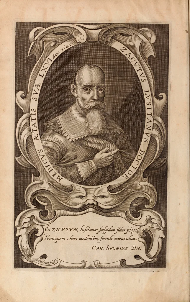 An illustration from Zacuti Lusitani Opera omnia, 1667, leaf 5