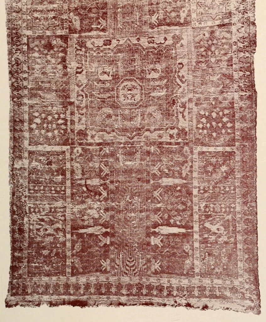An illustration from Zarys artystycznego rozwoju tkactwa i haftarstwa; objaniony zabytkami Muzeum Narodowego w Krakowie, 1906, leaf 235