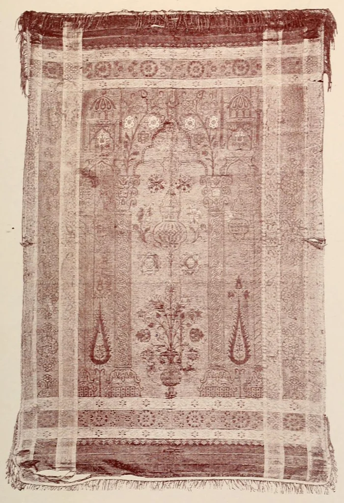 An illustration from Zarys artystycznego rozwoju tkactwa i haftarstwa; objaniony zabytkami Muzeum Narodowego w Krakowie, 1906, leaf 275