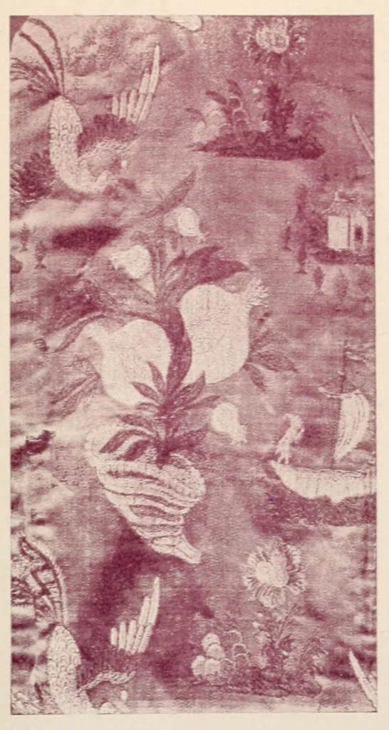 An illustration from Zarys artystycznego rozwoju tkactwa i haftarstwa; objaniony zabytkami Muzeum Narodowego w Krakowie, 1906, leaf 297