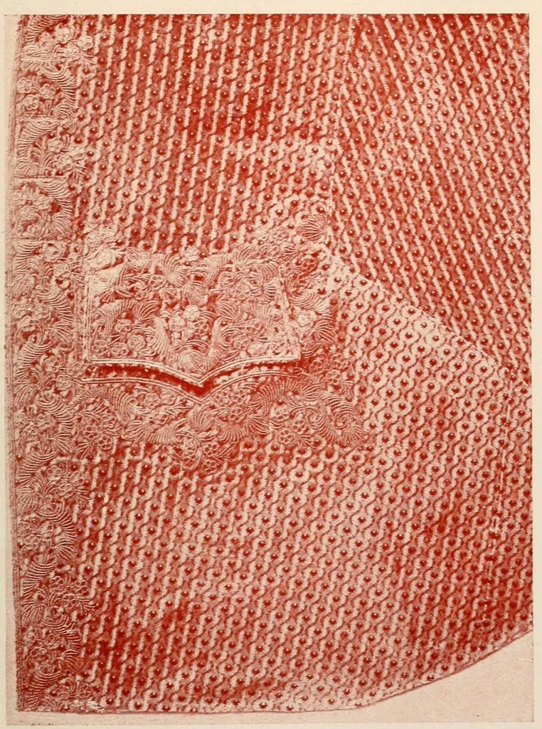 An illustration from Zarys artystycznego rozwoju tkactwa i haftarstwa; objaniony zabytkami Muzeum Narodowego w Krakowie, 1906, leaf 317