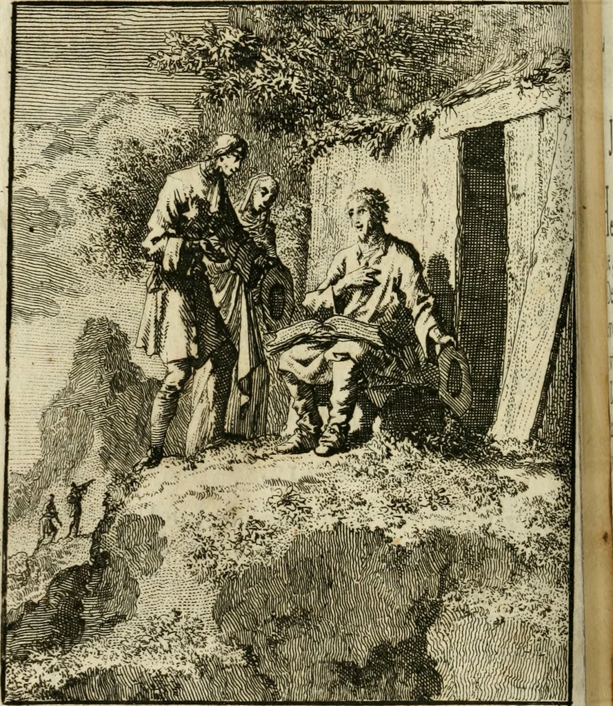An illustration from Zedelyke en stichtelyke gezangen, 1734, leaf 117