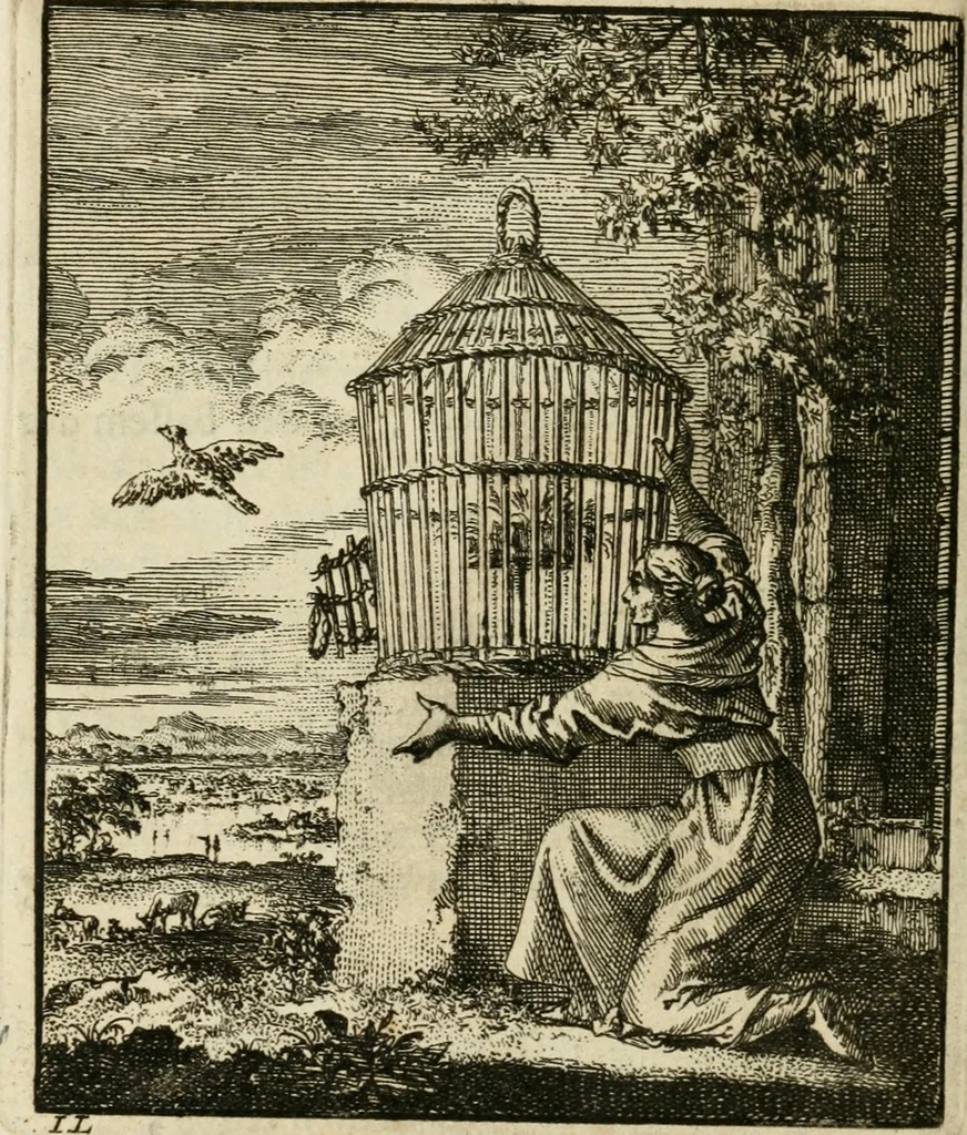 An illustration from Zedelyke en stichtelyke gezangen, 1734, leaf 129