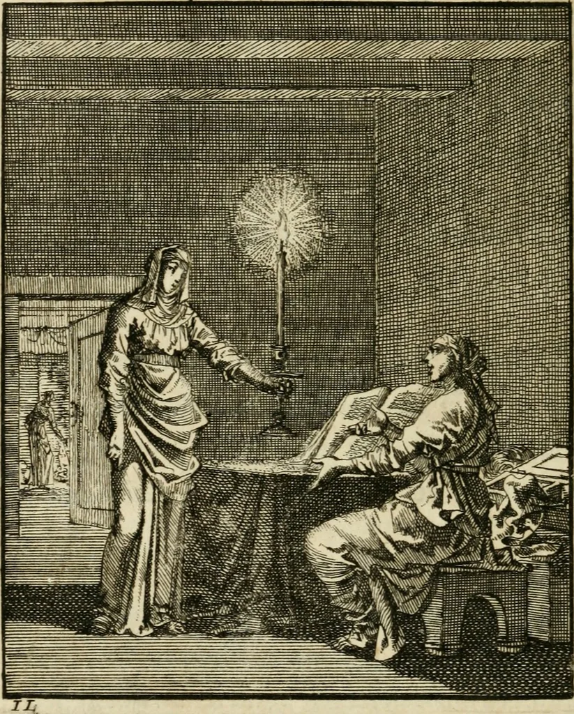 An illustration from Zedelyke en stichtelyke gezangen, 1734, leaf 147