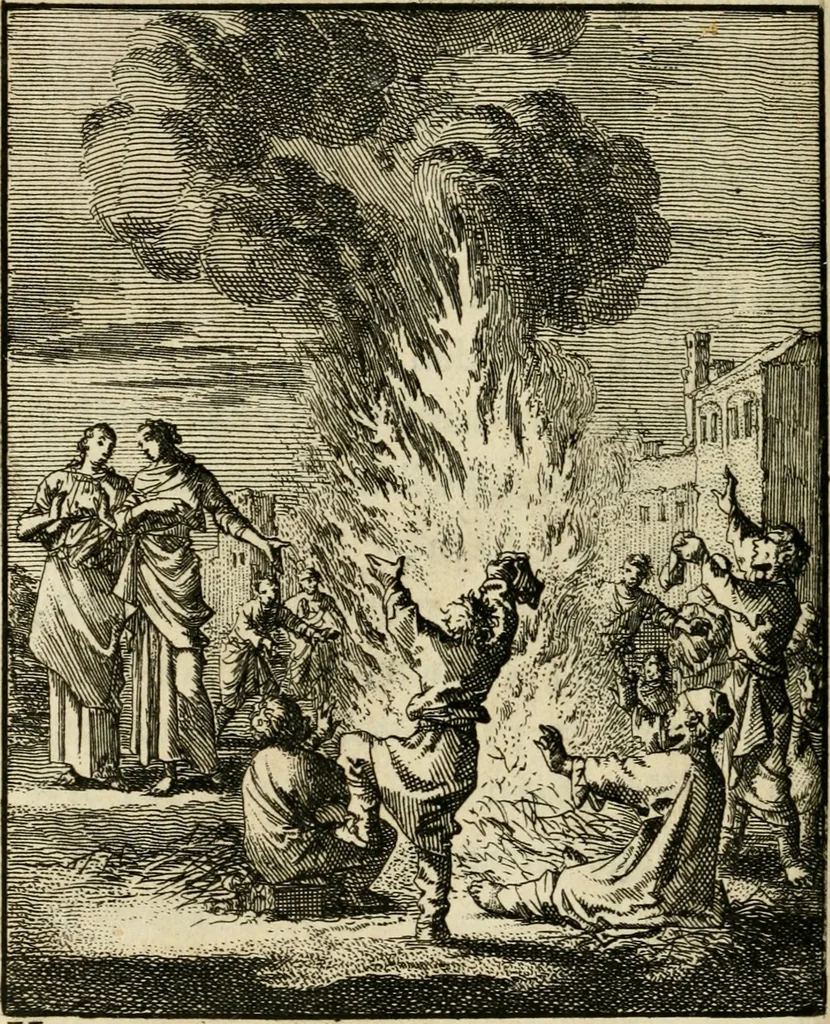 An illustration from Zedelyke en stichtelyke gezangen, 1734, leaf 161