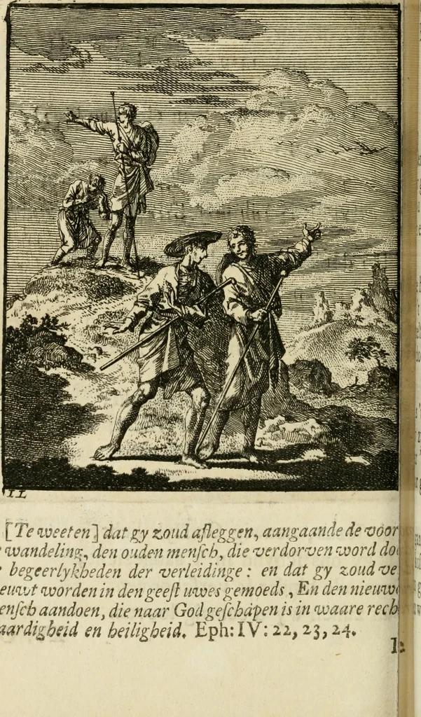An illustration from Zedelyke en stichtelyke gezangen, 1734, leaf 179