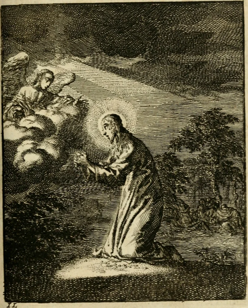 An illustration from Zedelyke en stichtelyke gezangen, 1734, leaf 206