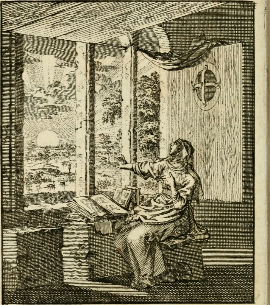 An illustration from Zedelyke en stichtelyke gezangen, 1734, leaf 21