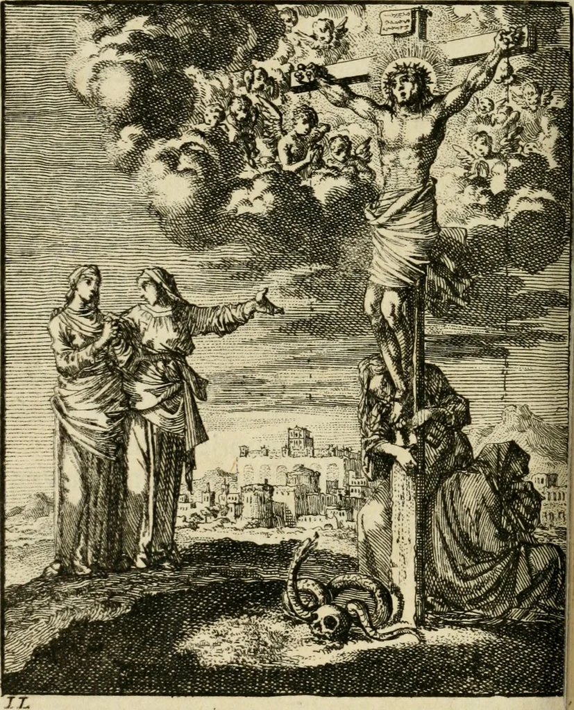 An illustration from Zedelyke en stichtelyke gezangen, 1734, leaf 215
