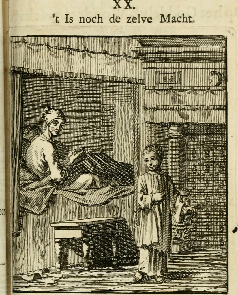 An illustration from Zedelyke en stichtelyke gezangen, 1734, leaf 246