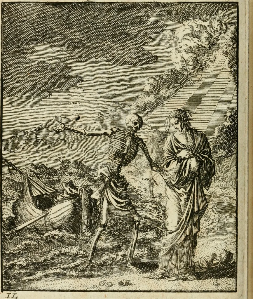 An illustration from Zedelyke en stichtelyke gezangen, 1734, leaf 255