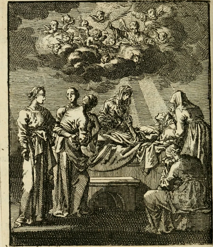 An illustration from Zedelyke en stichtelyke gezangen, 1734, leaf 261